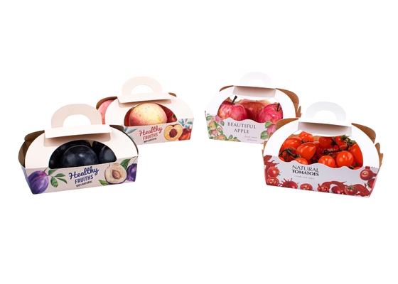 Sustainable Vegetable Corrugated Boxes , Paper Fruit Box For Birthday Christmas