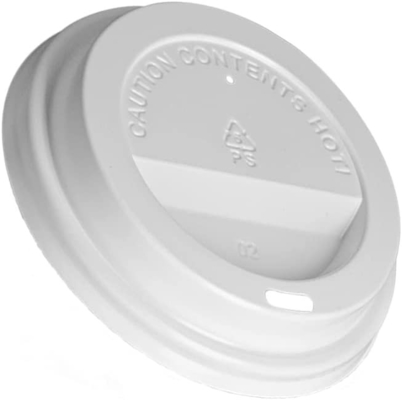 OEM Plastic Flat Lid , Compostable PLA Coated Paper Cup Lid Cover
