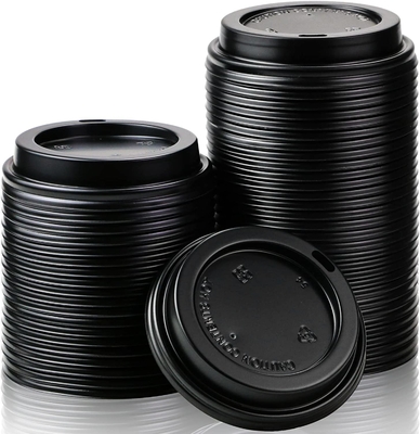 Plastic Biodegradable Coffee Lids , 90mm Eco Friendly Cup Lids For Takeaway Coffee Cup