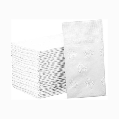 23×23cm White Paper Napkin Tissue Sustainable For Everyday Dinner