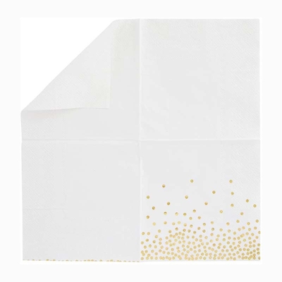 Foiled Gold Paper Napkin Tissue Biodegradable Recyclable For Party