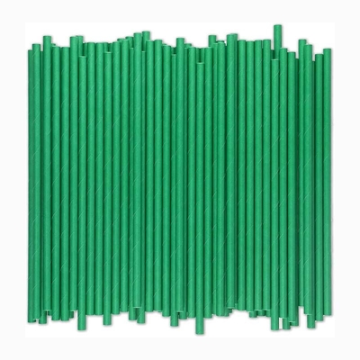 Striped Pattern Paper Drinking Straws Disposable Recyclable For Party