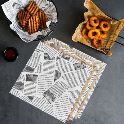 Biodegradable Food Safe Wax Paper Parchment For Bread Packaging FSC Certificates