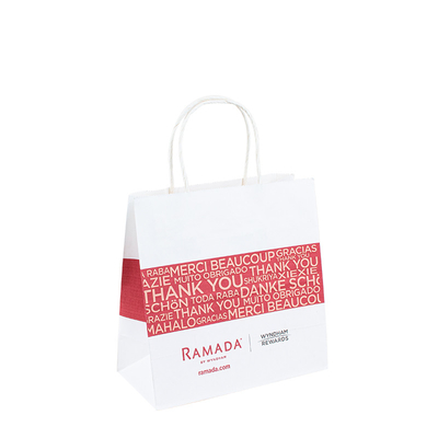 Wholesale Gift Packaging Paper Bag Custom White Black Brown Kraft Paper Bag