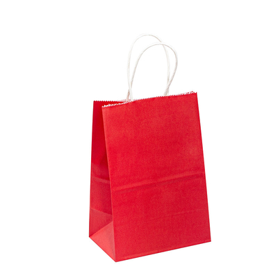 Custom Gift Shopping Carrier Packaging Colourful Kraft Handle Paper Bags