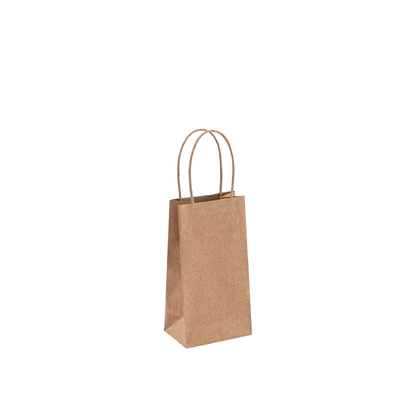 Reusable Twisted Handle Paper Bags For Takeaway Fast Food Packaging