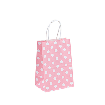 White Brown Kraft Gift Craft Paper T Shirt Bags Custom Printed Your Own Logo